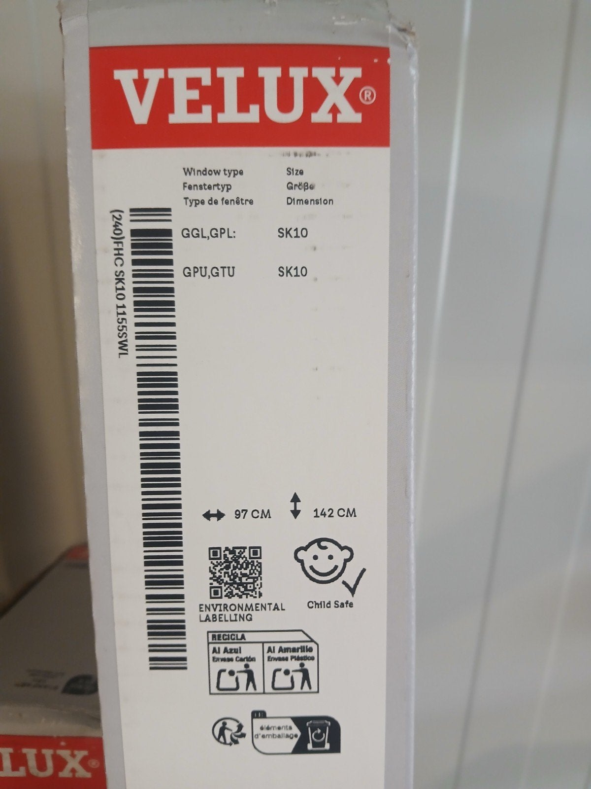 Nieuw Velux plisse gordijn SK10- Ongebruikt, Ophalen, Nieuw, 80 tot 120 cm, 120 tot 160 cm