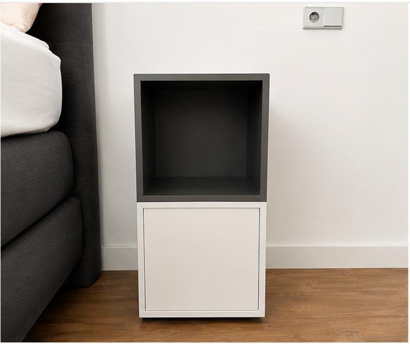 IKEA EKET nachtkastjes set van 2, Huis en Inrichting, Slaapkamer | Nachtkastjes, Ophalen, Zo goed als nieuw