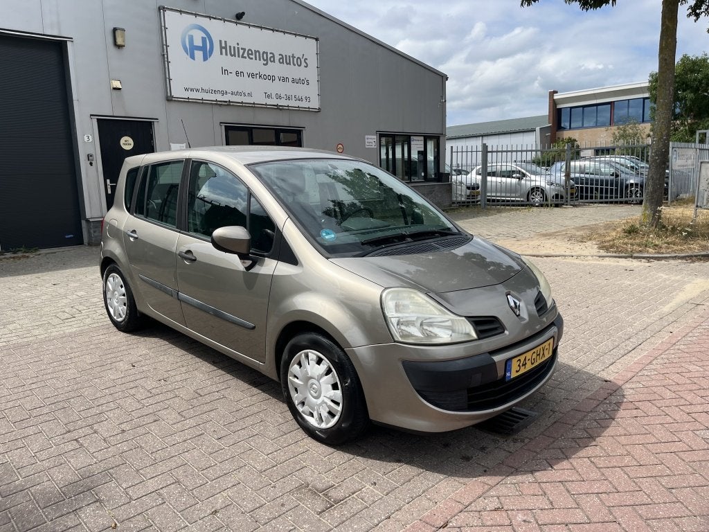 Renault Grand Modus 1.2 TCE Expression| BJ:2008| AIRCO| Expo, Auto's, Gebruikt, Zwart, 4 cilinders, Beige