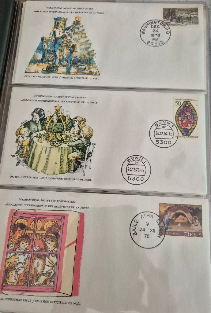 Christmas Stamp Collection 1976 - 1e dag enveloppen / FDC, Postzegels en Munten, Ophalen of Verzenden, Buitenland