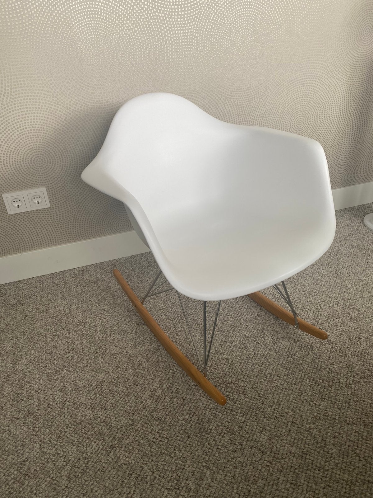 Vitra Eames RAR replica schommelstoel, Ophalen, Kunststof, Wit, Zo goed als nieuw