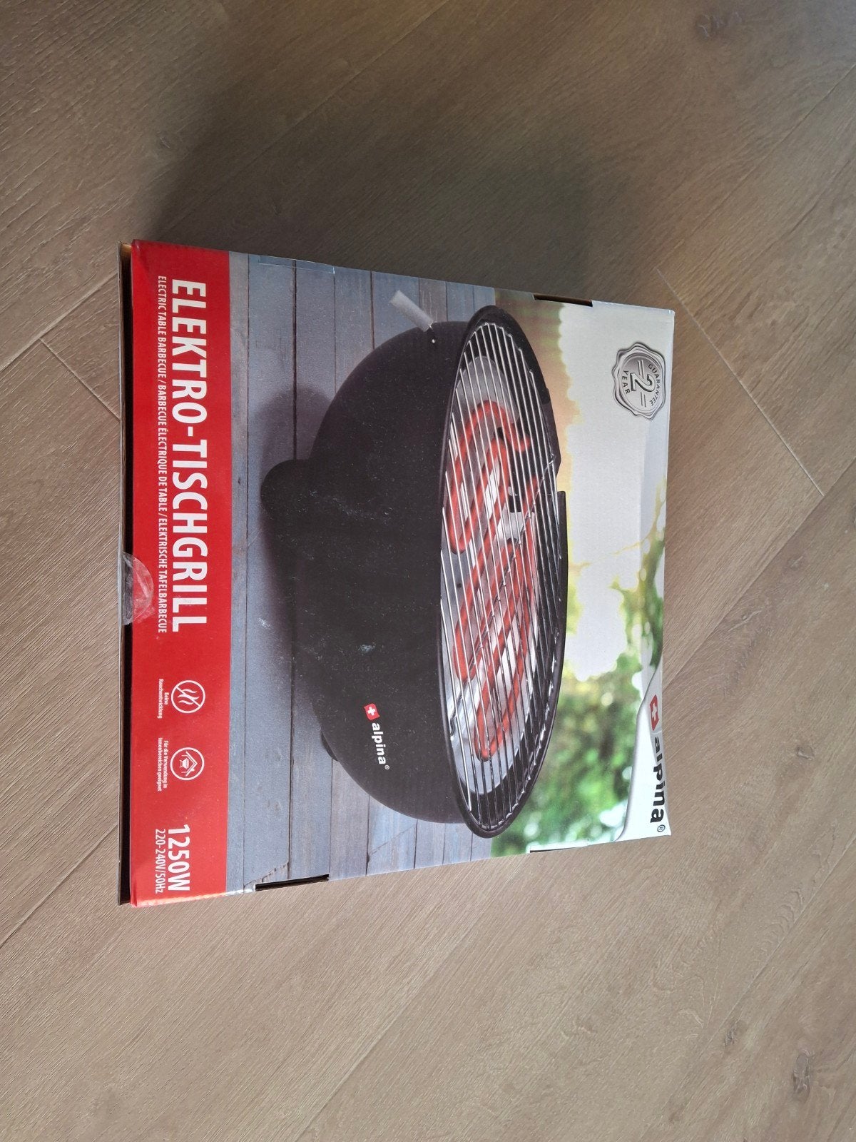 Tka: Alpina Elektrische Tafelbbq - Nieuw en ongebruikt, Tuin en Terras, Ophalen, Nieuw, Alpina