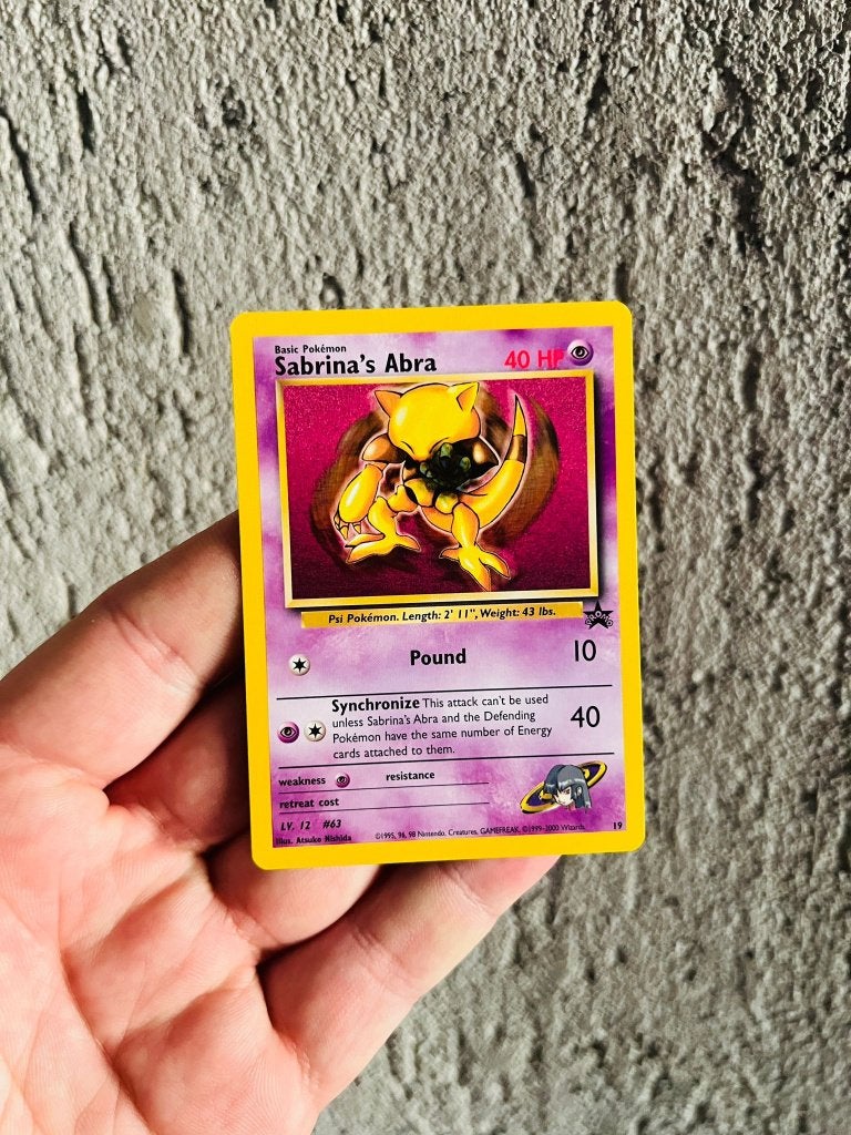 Sabrina's Abra 19 Promo WOTC Pokemon, Verzenden, Zo goed als nieuw, Losse kaart, Foil