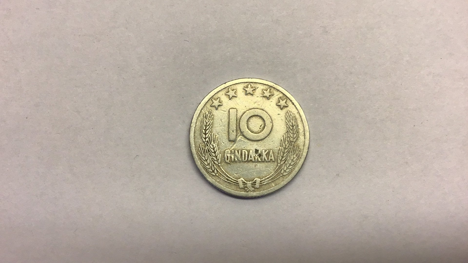Albanie 10 qindarka 1964., Postzegels en Munten, Munten | Europa | Niet-Euromunten, Ophalen of Verzenden