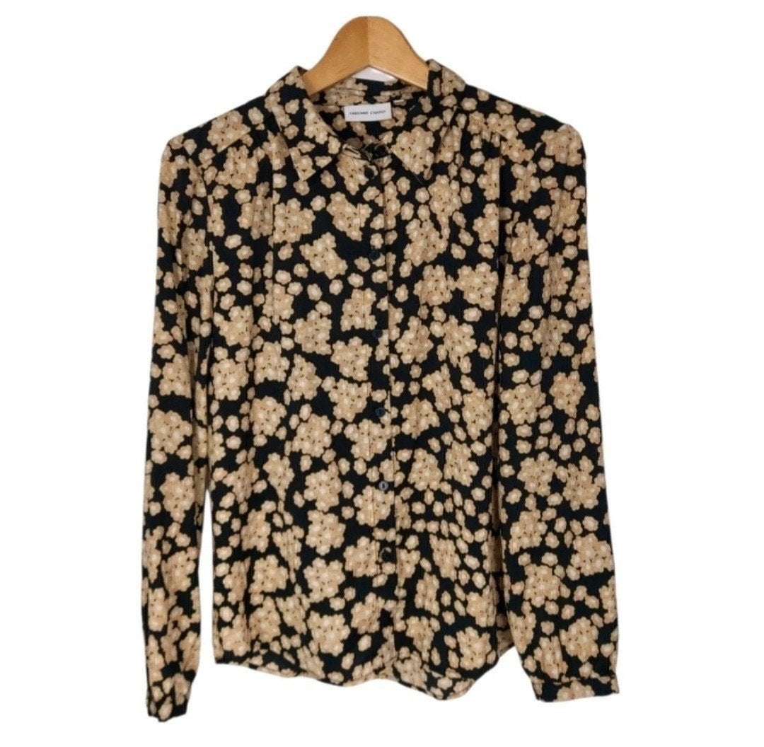 Fabienne Chapot Mira Blouse - Bloemenprint - Maat 36, Kleding | Dames, Blouses en Tunieken, Verzenden, Zwart, Zo goed als nieuw