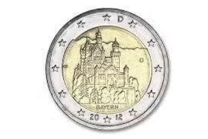 Duitsland - 2 euro 2012 - Neuschwanstein G ( Karlsruhe ), Verzenden, Duitsland, 2 euro, Losse munt