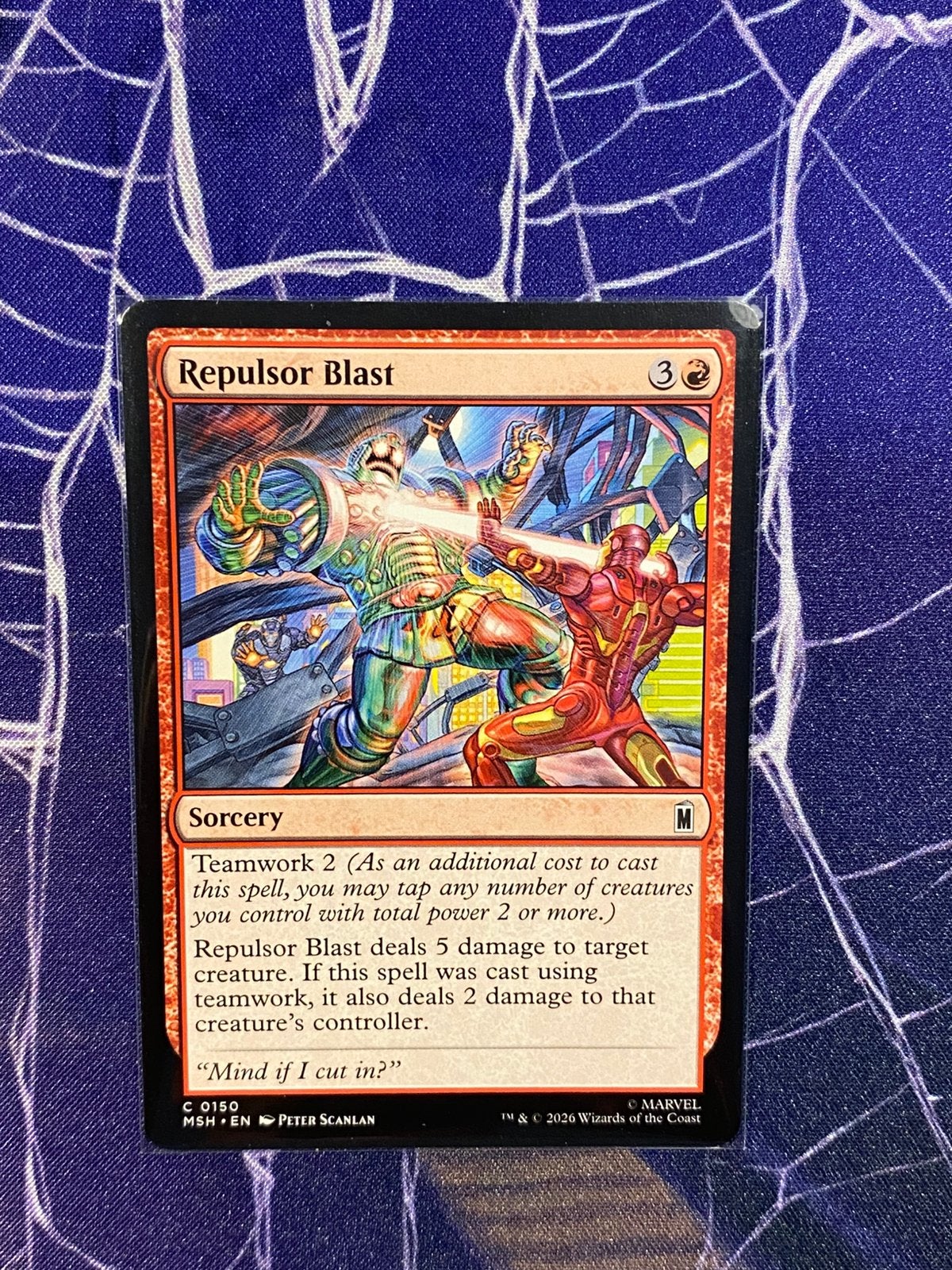 Magic The Gathering Marvel Super Heroes 0150 Repulsor Blast, Ophalen of Verzenden, Zo goed als nieuw