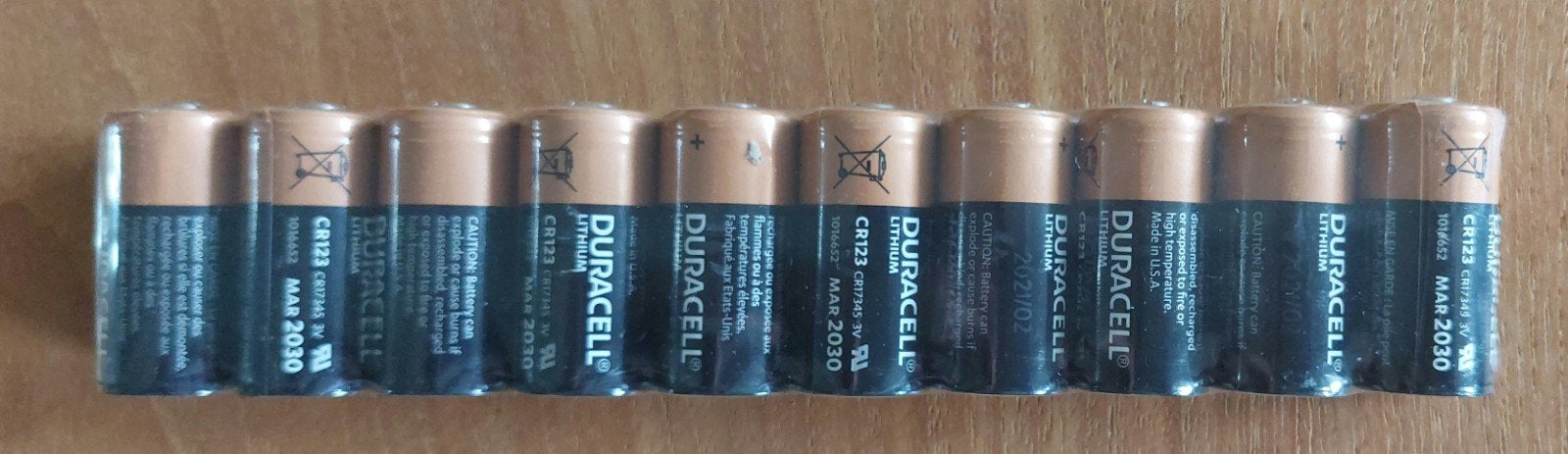 10x Duracell CR123 Lithium Batterijen - Nieuw, Audio, Tv en Foto, Accu's en Batterijen, Ophalen of Verzenden, Nieuw