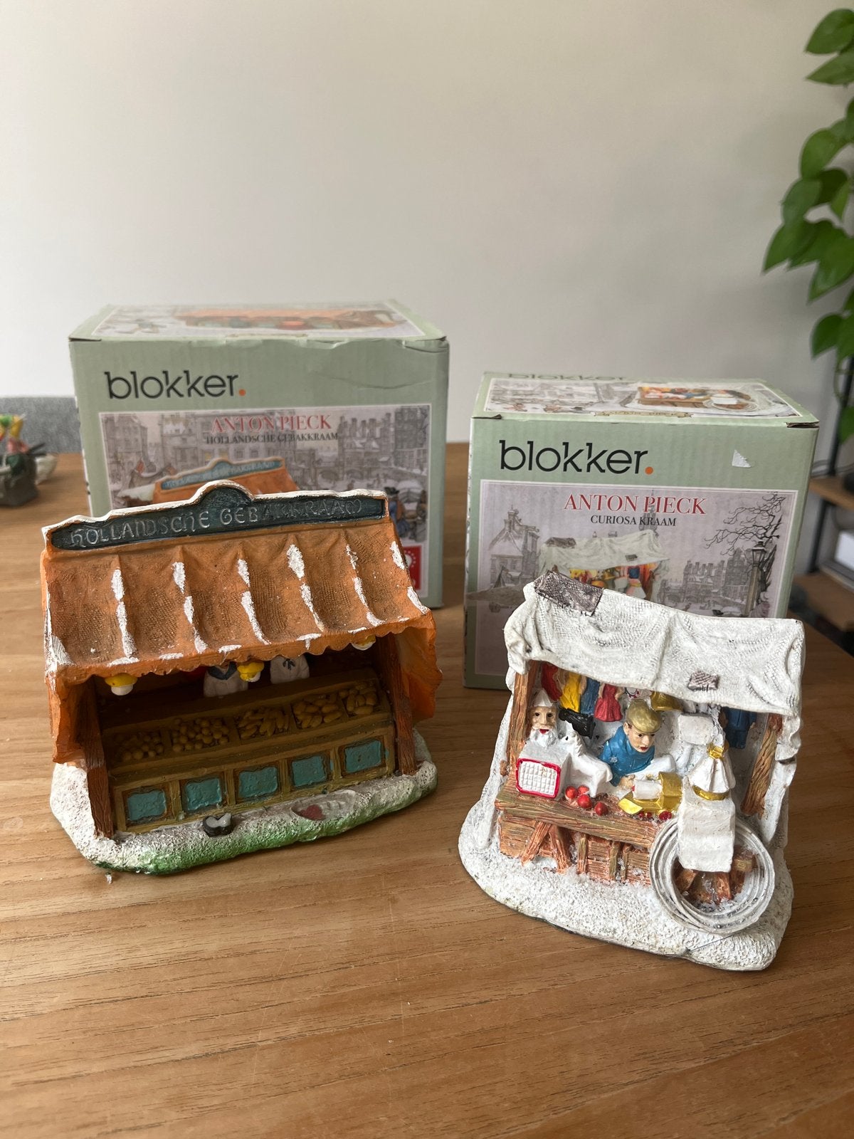 Anton Pieck Blokker Kersthuisjes - Hollandse Gebakkraam & Cu, Diversen, Ophalen of Verzenden, Gebruikt