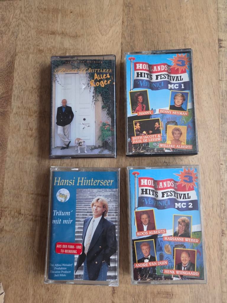 Cassette bandjes 4 stuks voor €5,-, Ophalen of Verzenden, Gebruikt, Overige genres, 2 t/m 25 bandjes