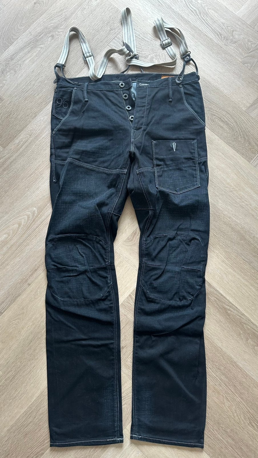 G-star RAW ‘96 Elwood Jeans met brettels, Ophalen of Verzenden, Zo goed als nieuw, Overige kleuren, W32 (confectie 46) of kleiner