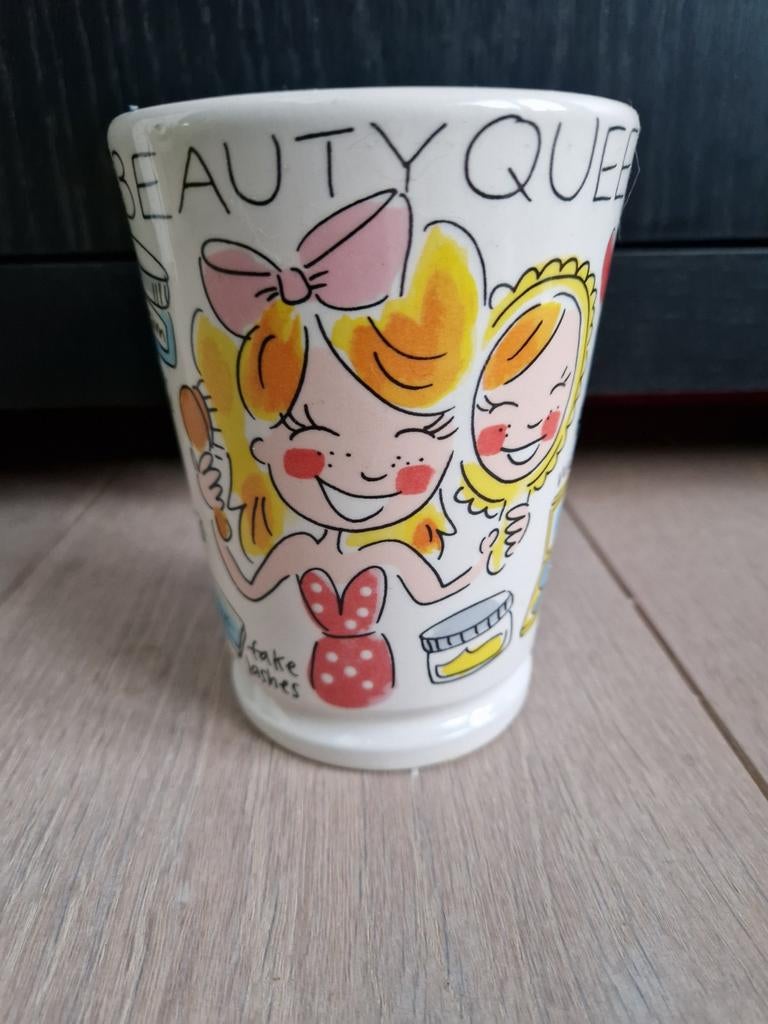Mok Beauty Queen Blond Amsterdam, Ophalen, Aardewerk, Kop(pen) en/of Schotel(s)