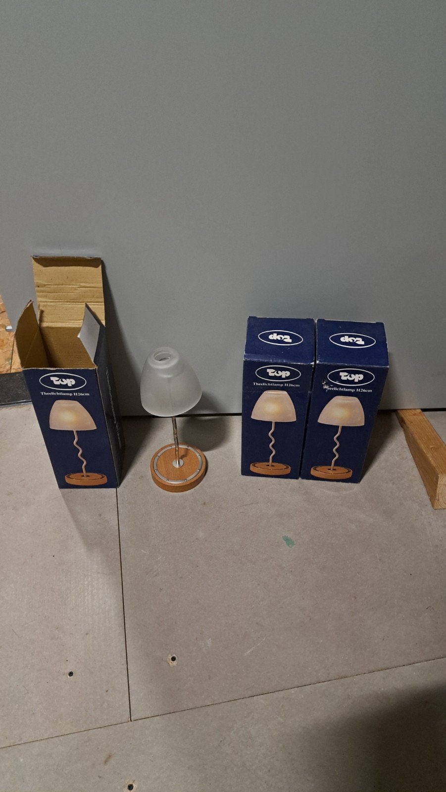 3 sfeerlampjes / waxinelichtlampjes (merk Top), Ophalen