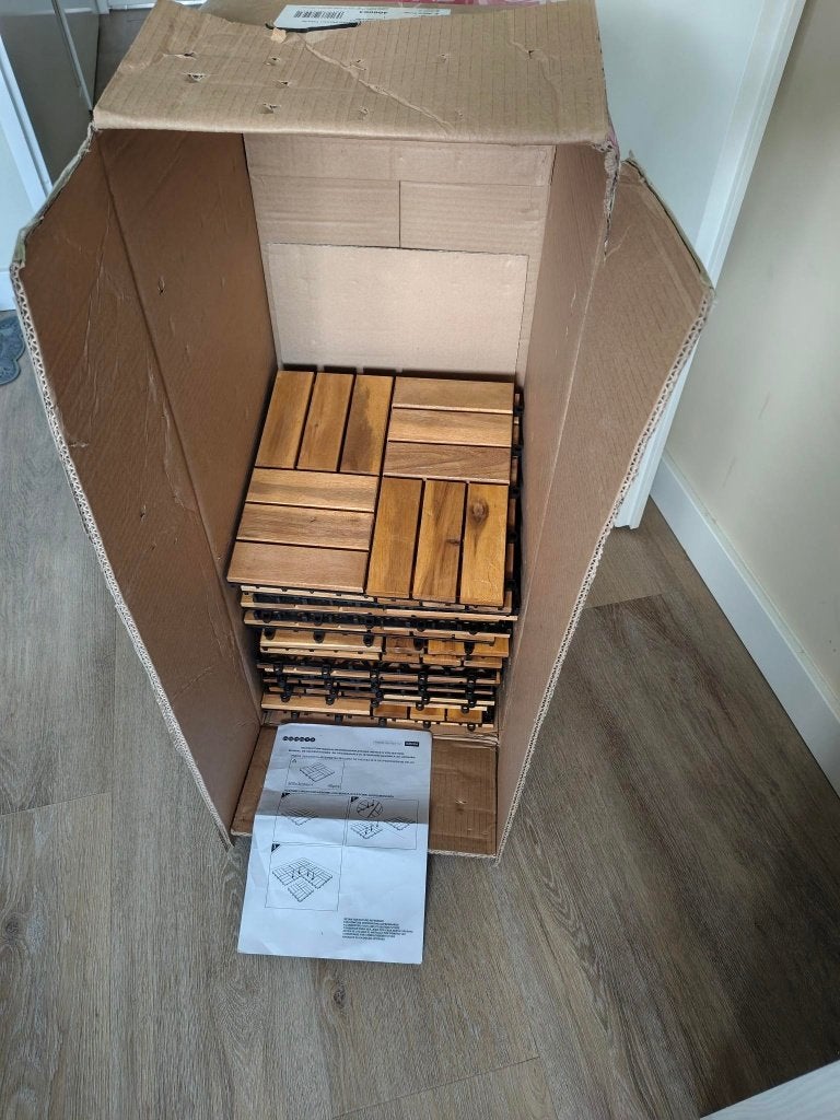 Terrastegels, Ophalen, Nieuw, Minder dan 5 m², Hout