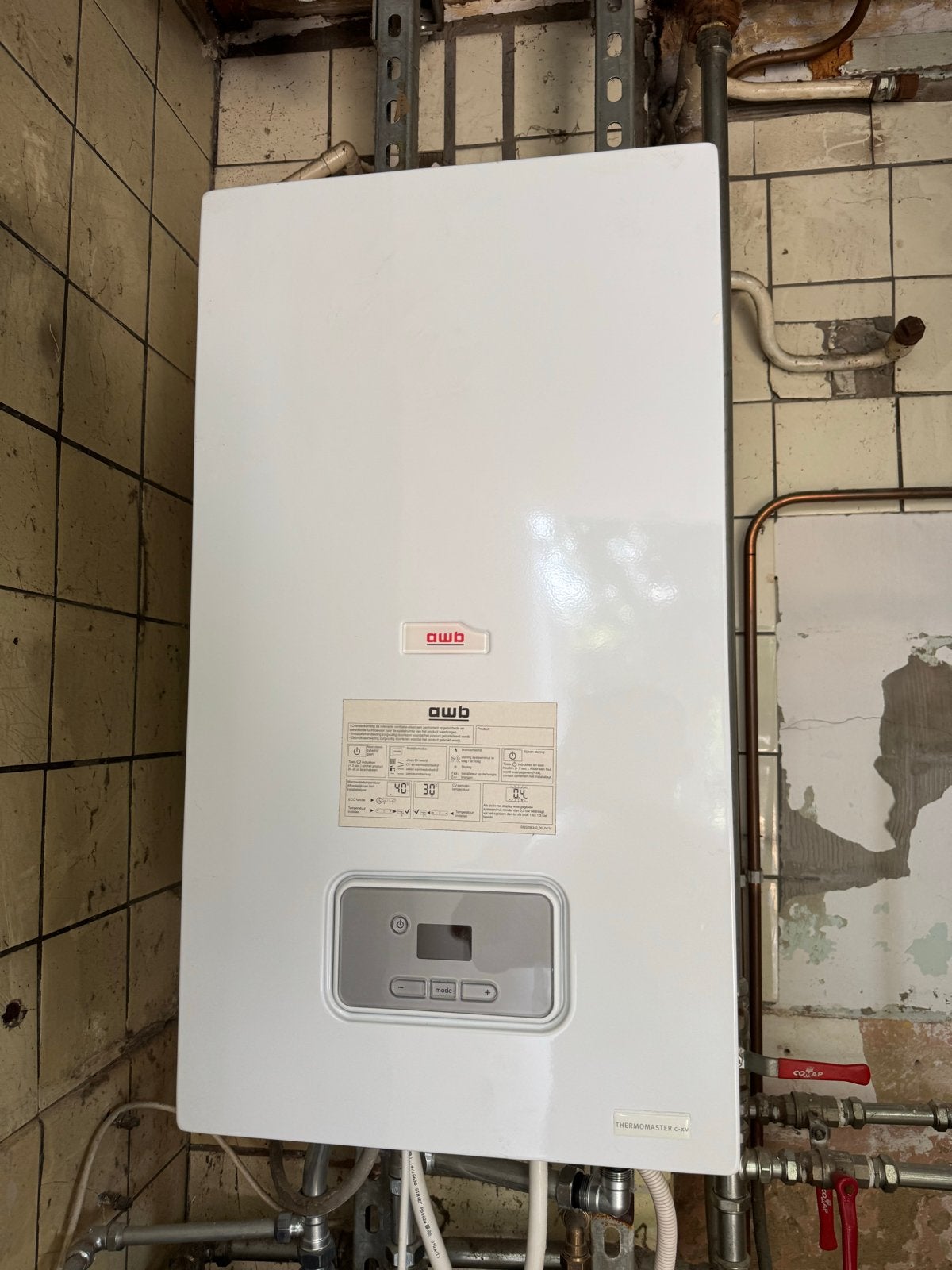 AWB Thermomaster CV ketel 2021, Ophalen, Gebruikt, Cv-ketel of Combi-ketel, Minder dan 60 cm