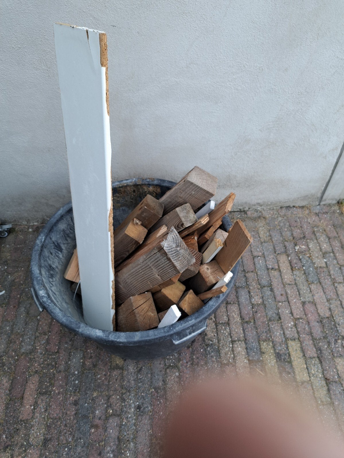Restpartij houtblokken en planken, Doe-het-zelf en Verbouw, Hout en Planken, Gebruikt, Minder dan 25 mm, Grenen, Ophalen of Verzenden