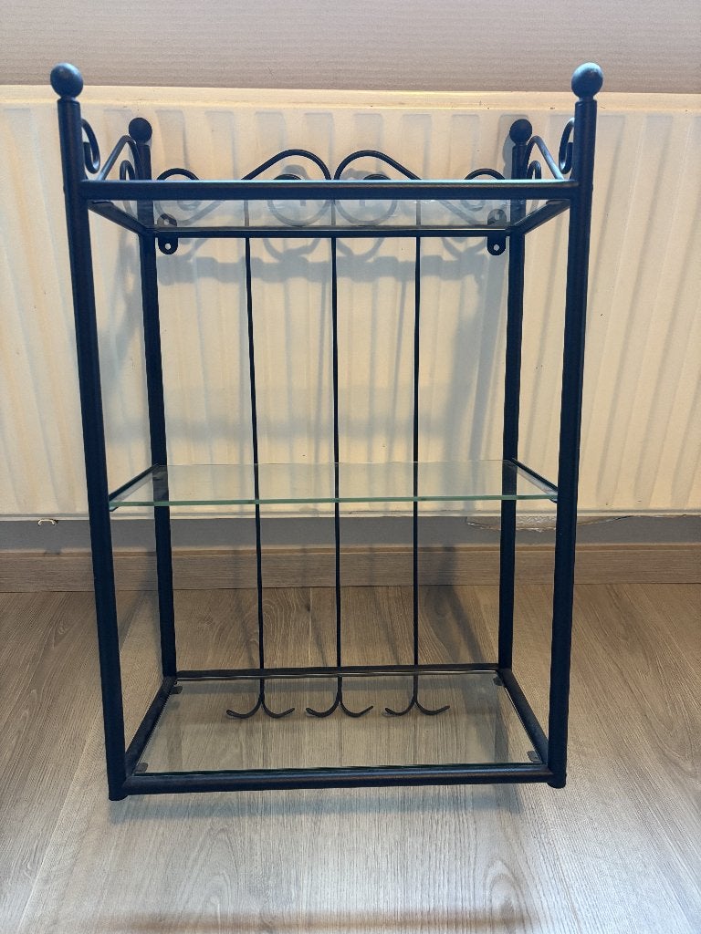 Decoratief hangkastje met glas, Ophalen