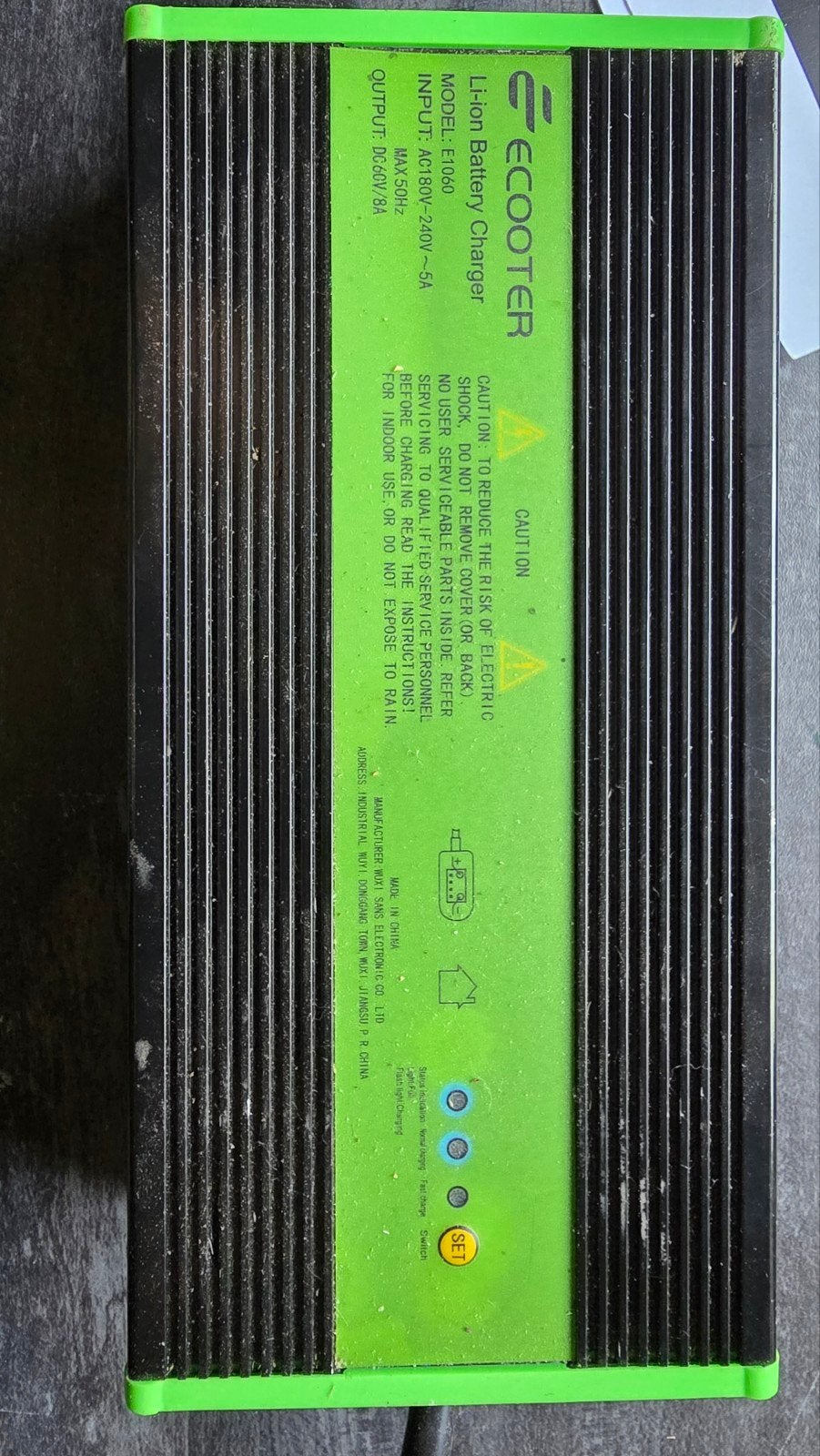 E-scooter Li-ion Batterijlader 60V 8A - Model: FD-600, Ophalen of Verzenden, Gebruikt, Overige typen, Overige merken