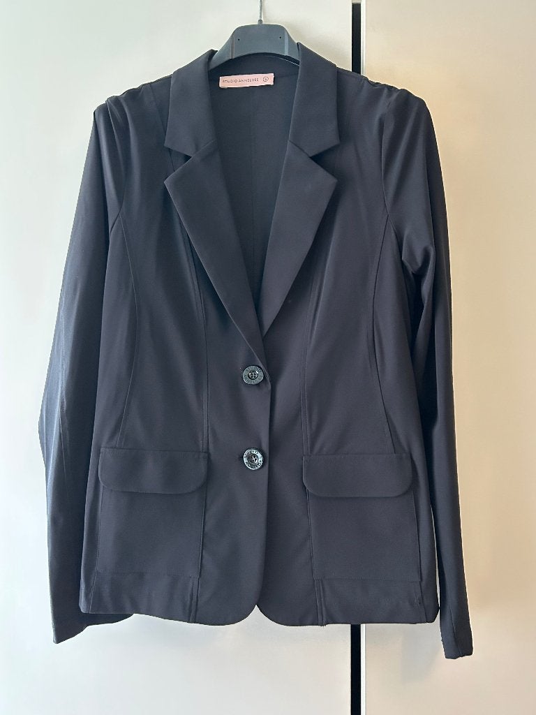 Studio Anneloes Clear blazer zwart maat S ZGAN, Kleding | Dames, Jasjes, Kostuums en Pakken, Studio Anneloes, Zwart, Ophalen of Verzenden