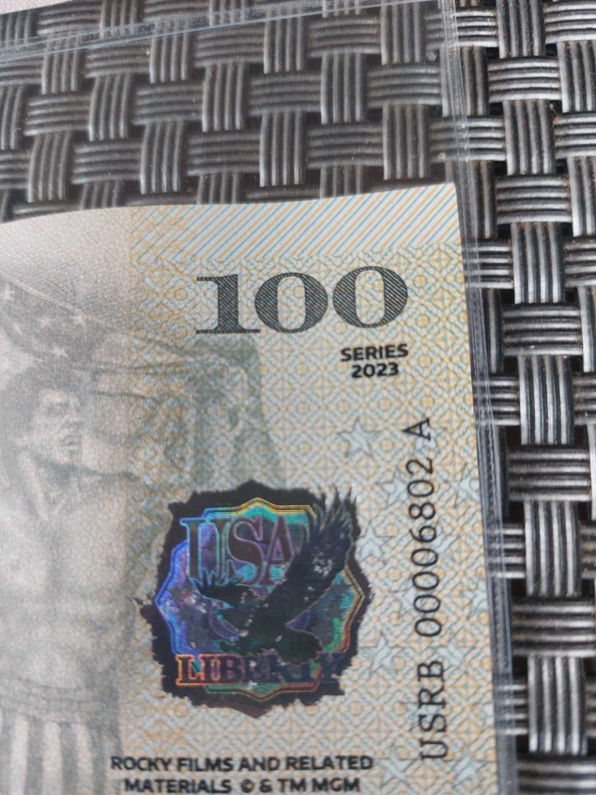 Rocky Balboa 100 Dollar Biljetten - Set van 2, Postzegels en Munten, Bankbiljetten | Amerika, Ophalen of Verzenden, Noord-Amerika