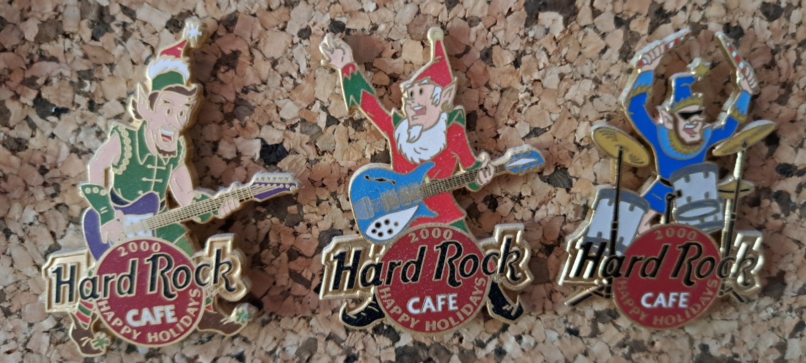 Hard Rock Cafe Happy Holidays 2000 Elf Pins Set, Ophalen of Verzenden, Zo goed als nieuw