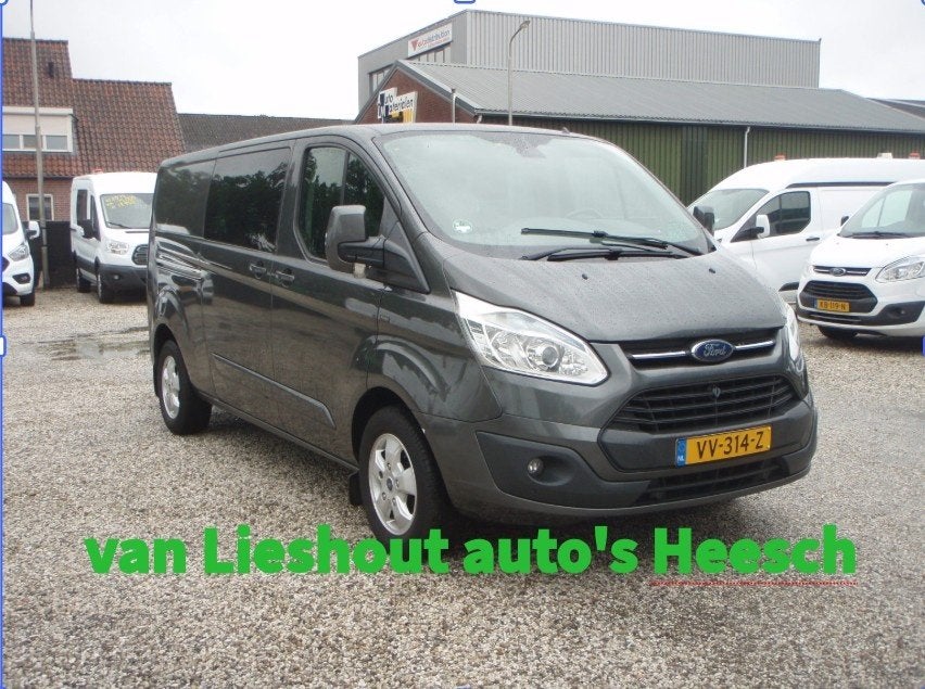 Ford Transit Custom L2 Dubbele Cabine 177936 km bj 16, 13 km/l, 125 pk, Gebruikt, Zwart