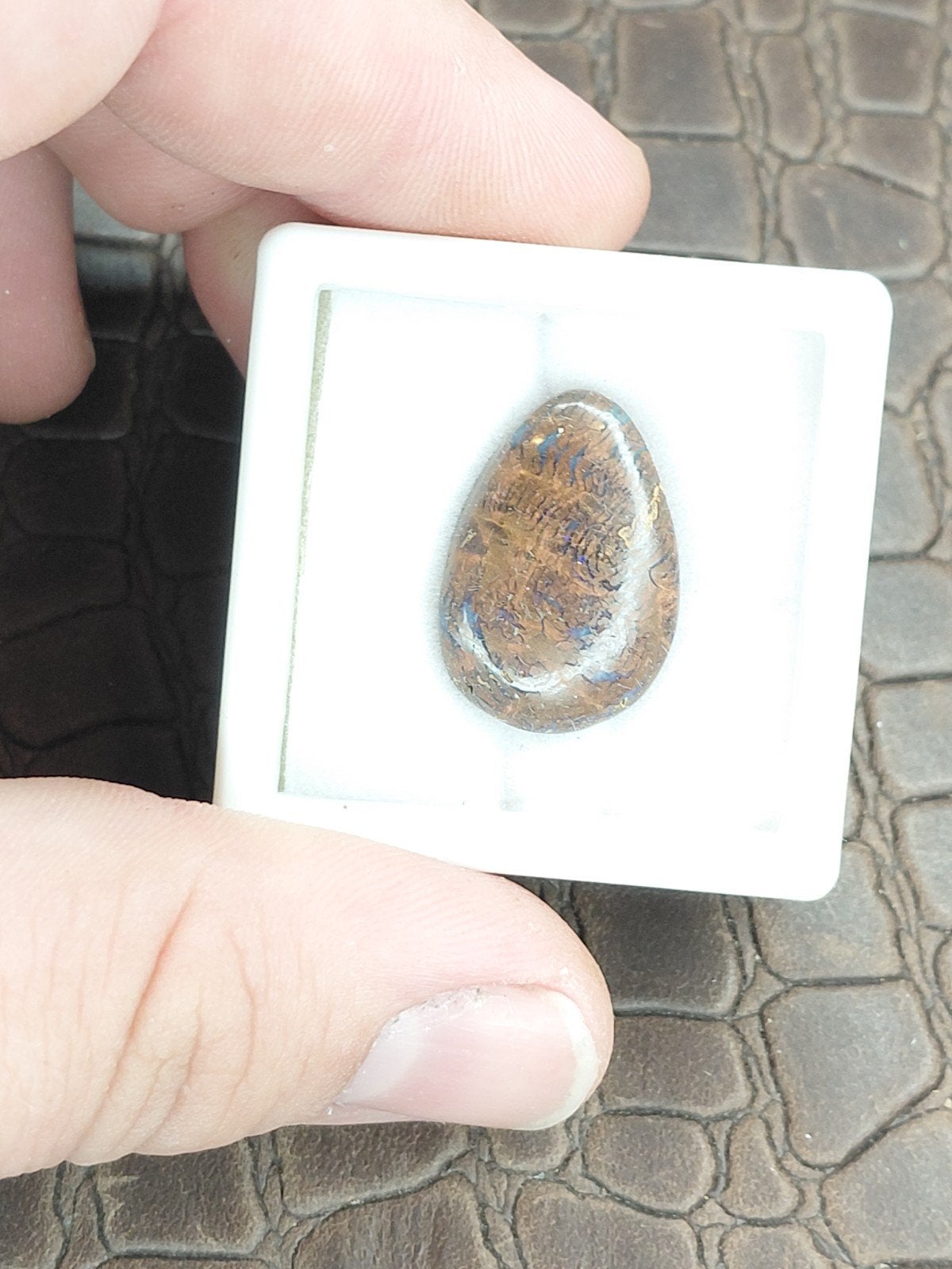 Geopaliseerd boulder opaal cabochon, Ophalen of Verzenden, Nieuw