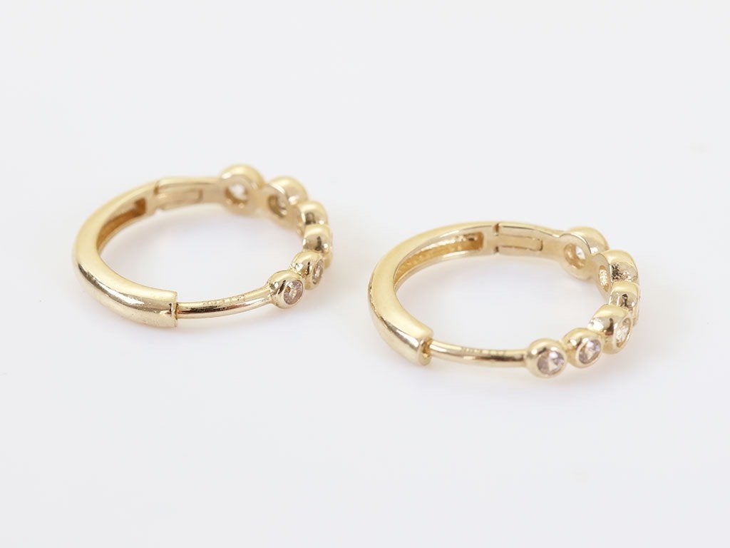 14 Karaat Golden Bubbles Oorbellen, Ophalen of Verzenden, Zo goed als nieuw, Knopjes of Stekers, Goud