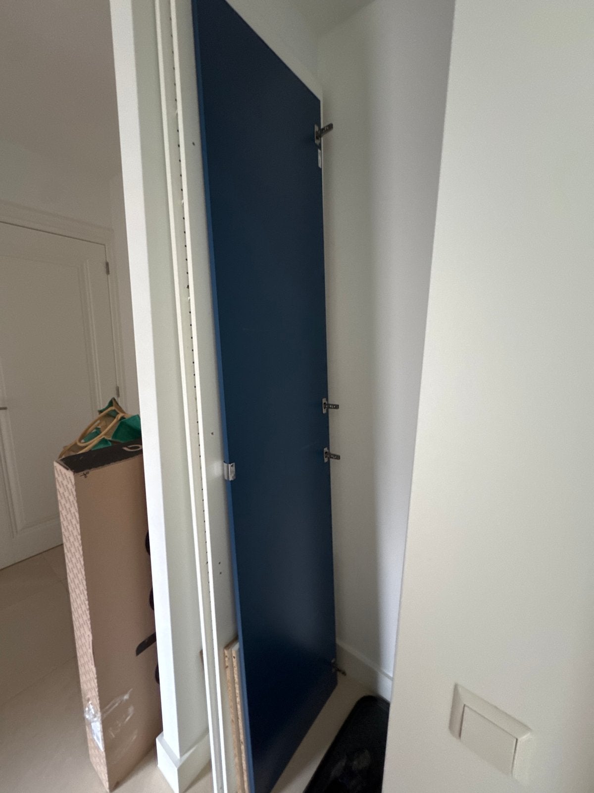 Gratis Pax ikea kastdeur 50 cm blauw 2.20 hoog, Ophalen, 200 cm of meer, 50 tot 100 cm, Zo goed als nieuw