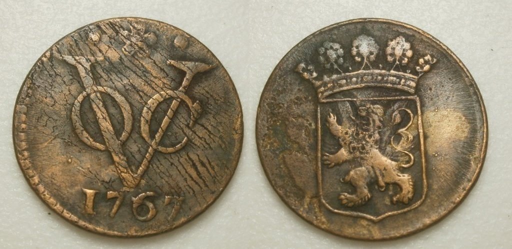 PD11347 Holland VOC Duit 1767, Ophalen of Verzenden, Vóór koninkrijk, 1 cent, Losse munt