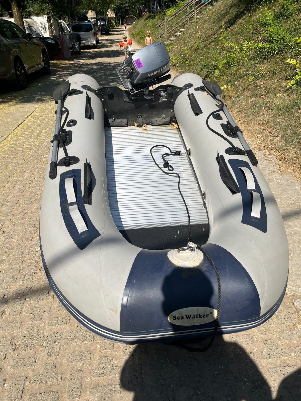 Lanxi sea walker 3m met 6 pk yamaha, Ophalen, Aluminium, 20 cm, Zo goed als nieuw