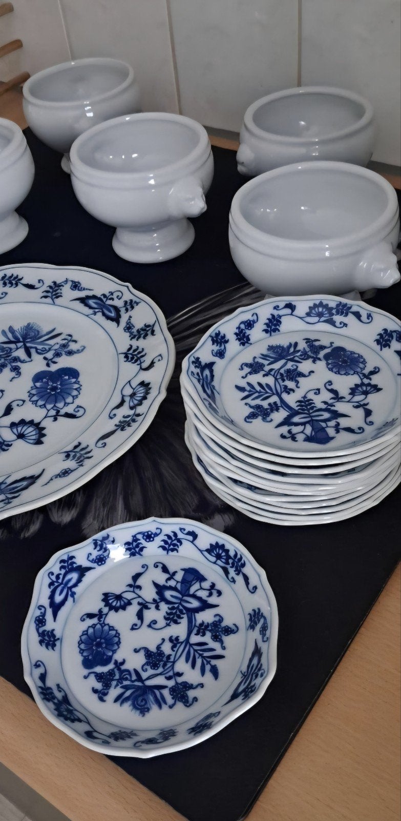 vintage bordjes blue danube, Ophalen