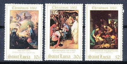 St. Lucia 1980 M529-531 pf., Ophalen of Verzenden, Postfris, Midden-Amerika