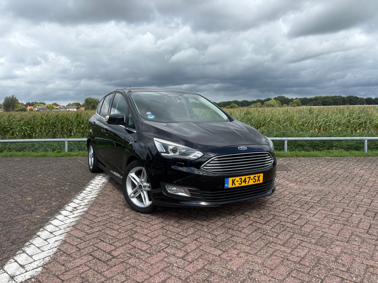 Ford C-Max 1.5 Ecoboost 150pk 2018 Zwart Titanium, Voorwielaandrijving, Stof, 1498 cc, 4 cilinders