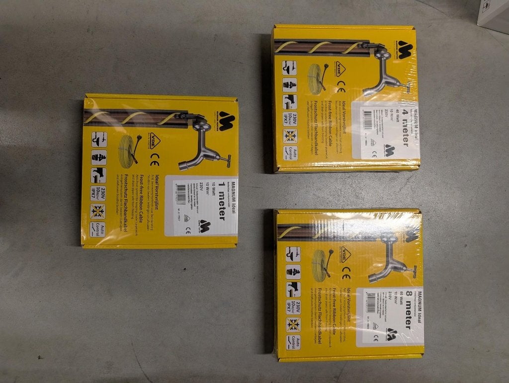 024. Magnum elektrische vloerverwarming en vorstlint, Ophalen, Minder dan 30 cm, Overige typen, Nieuw