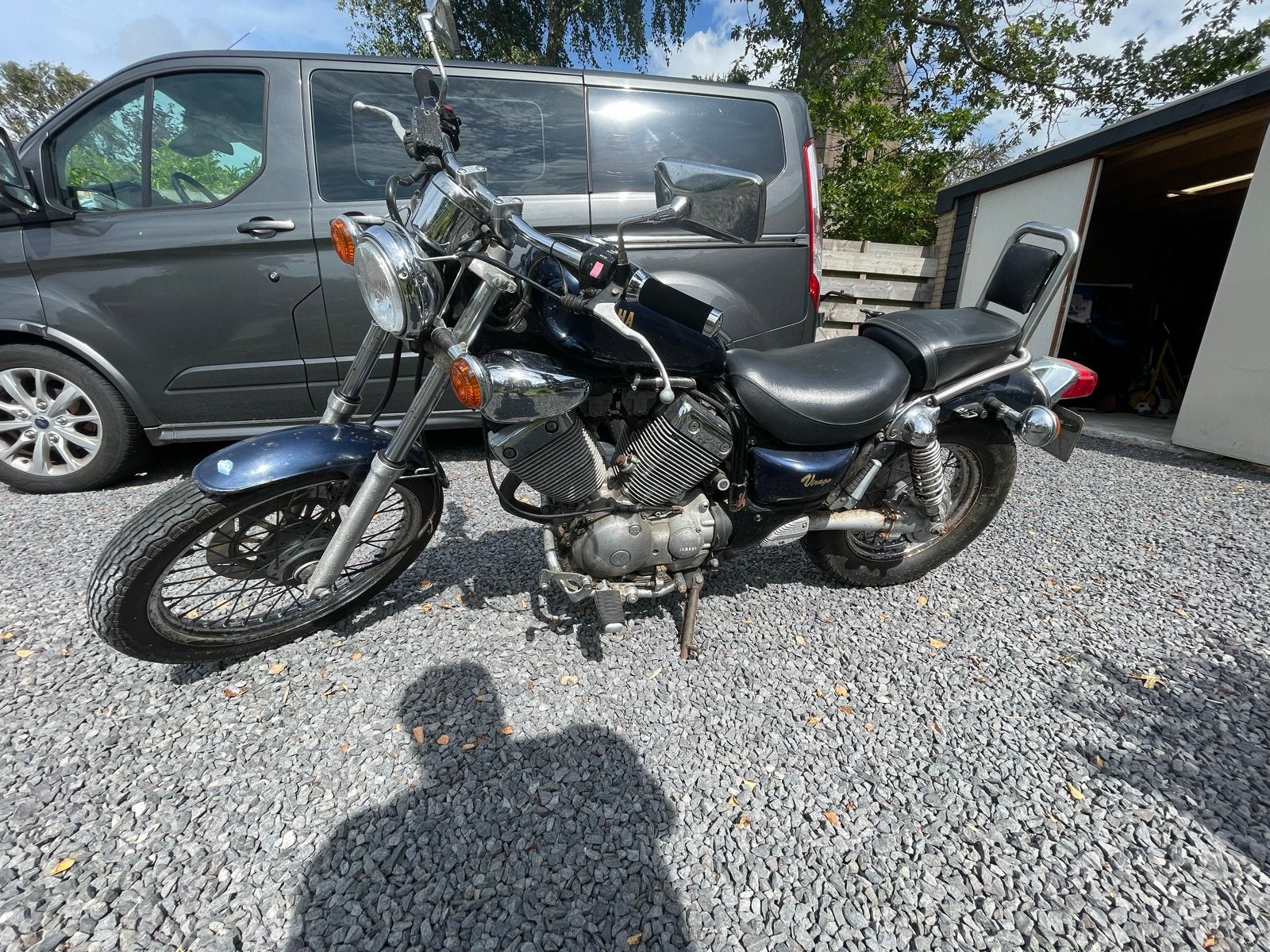 Yamaha Virago 535 - Opknapper met potentie, Cardan-aandrijving, 2 cilinders, Chopper, Gebruikt