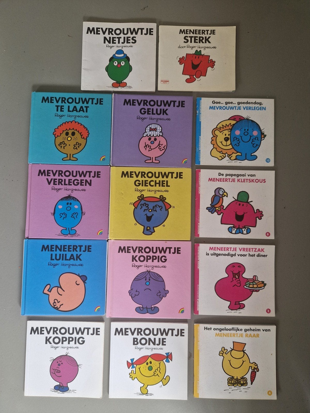 Meneertje en Mevrouwtje boeken - Roger Hargreaves, Verzenden, Gelezen, Roger Hargreaves, Fictie algemeen
