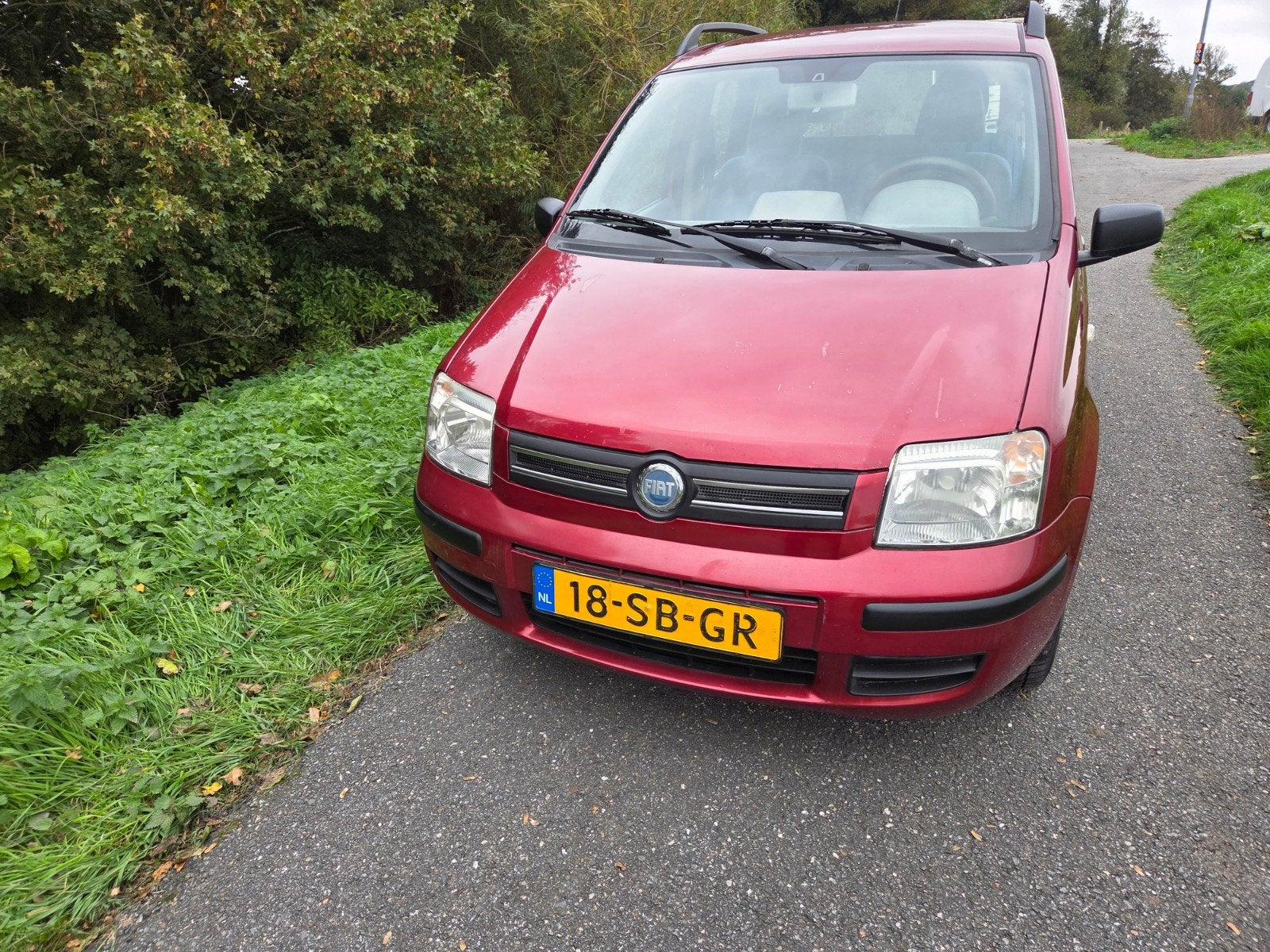 Fiat Panda 1.2 44KW 60PK 2005 Rood, Auto's, Voorwielaandrijving, Stof, Origineel Nederlands, Handgeschakeld