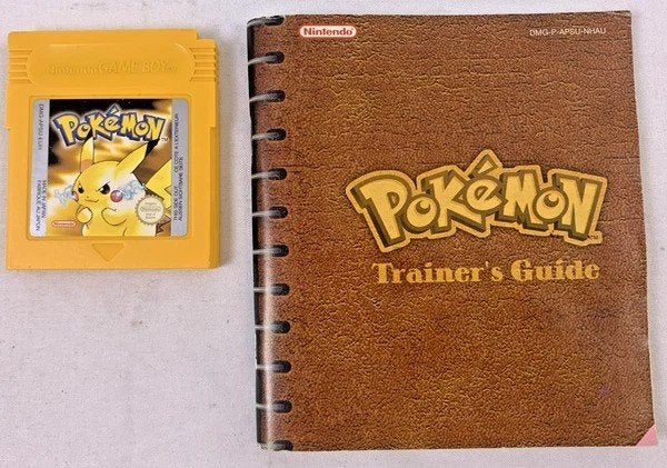 Pokémon Gele Editie Pikachu Game Boy en Trainer's Gids 1999, Verzenden, 1 speler, Zo goed als nieuw, Vanaf 3 jaar