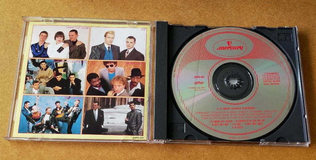 U.K. Beat Dance Express CD 1987 Japan ABC Yello Swing Out Si, Cd's en Dvd's, Ophalen of Verzenden, Gebruikt, Pop
