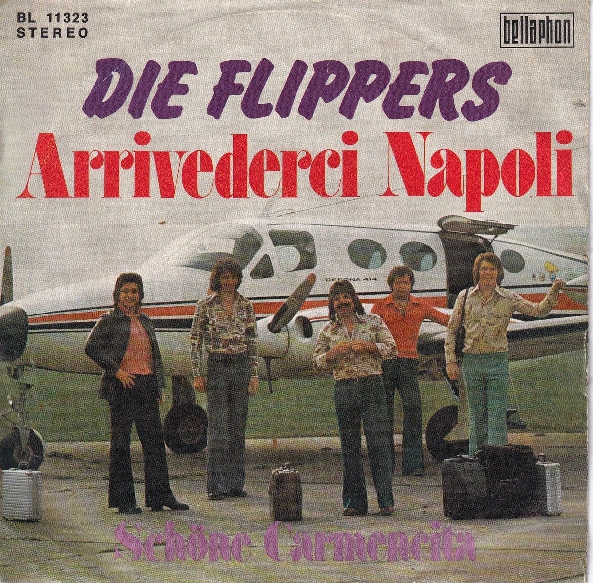 die Flippers - Arriverdeci NAPOLI. VG+ MOOIE LEKKERE PIRAAT, Cd's en Dvd's, Verzenden, Zo goed als nieuw, Overige formaten, Levenslied of Smartlap
