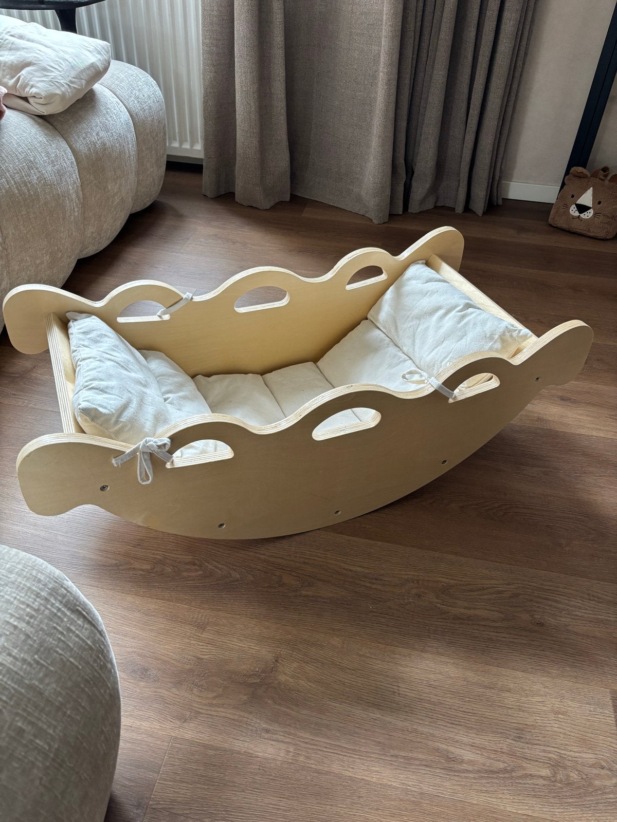 Montessori schommelstoel voor baby's en peuters, Kinderen en Baby's, Ophalen, Zo goed als nieuw, Wieg