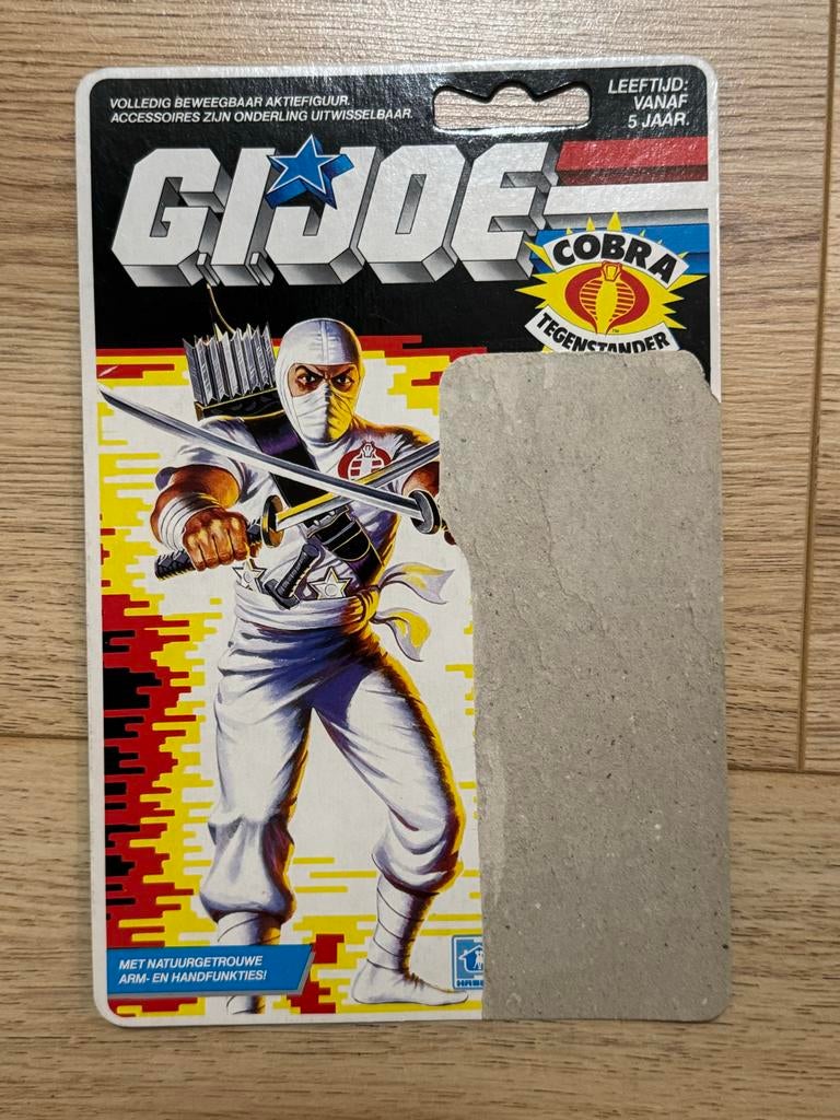 G.I. Joe Cobra Storm Shadow v1 cardback, Ophalen of Verzenden, Gebruikt