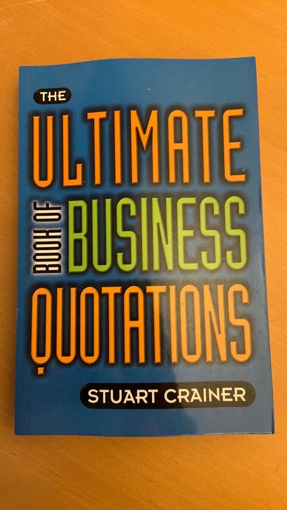 The ultimate book of business quotations - Stuart Crainer, Ophalen of Verzenden, Zo goed als nieuw, Management