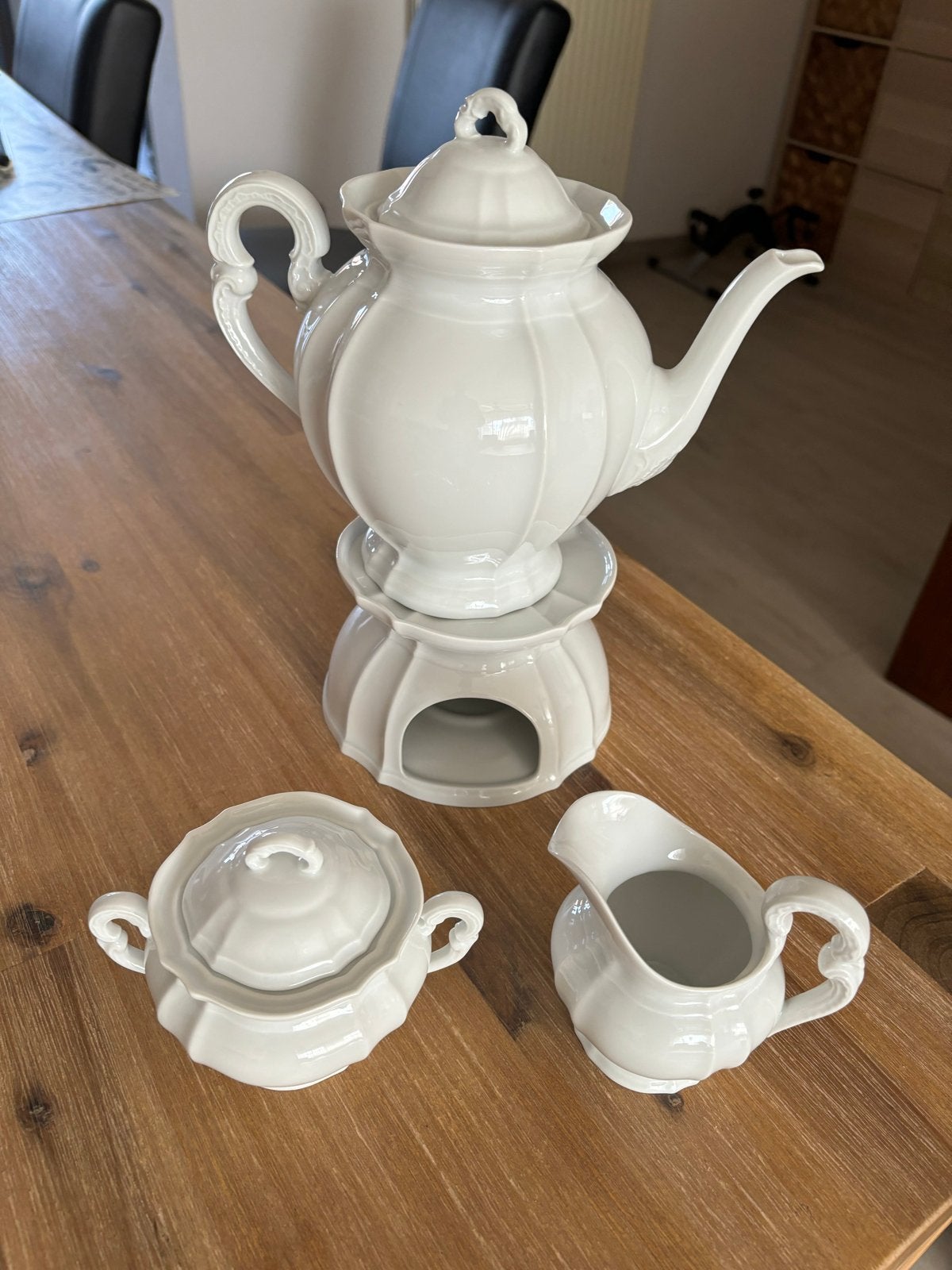 Forstenberg koffieservies met koffiepot en warmhouder, Antiek en Kunst, Antiek | Servies compleet, Ophalen of Verzenden