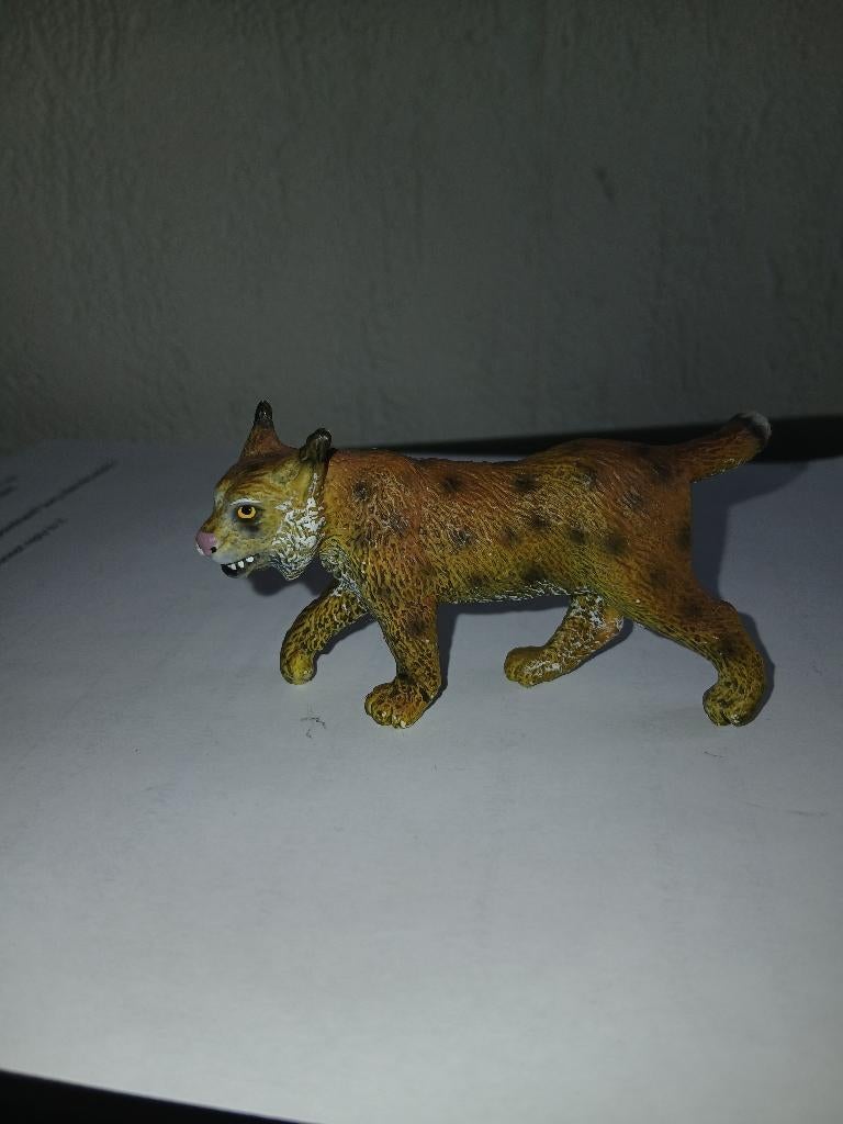Lynx, dierfiguur Bullyland, 8 cm, Verzamelen, Ophalen of Verzenden, Gebruikt, Wild dier, Beeldje of Figuurtje