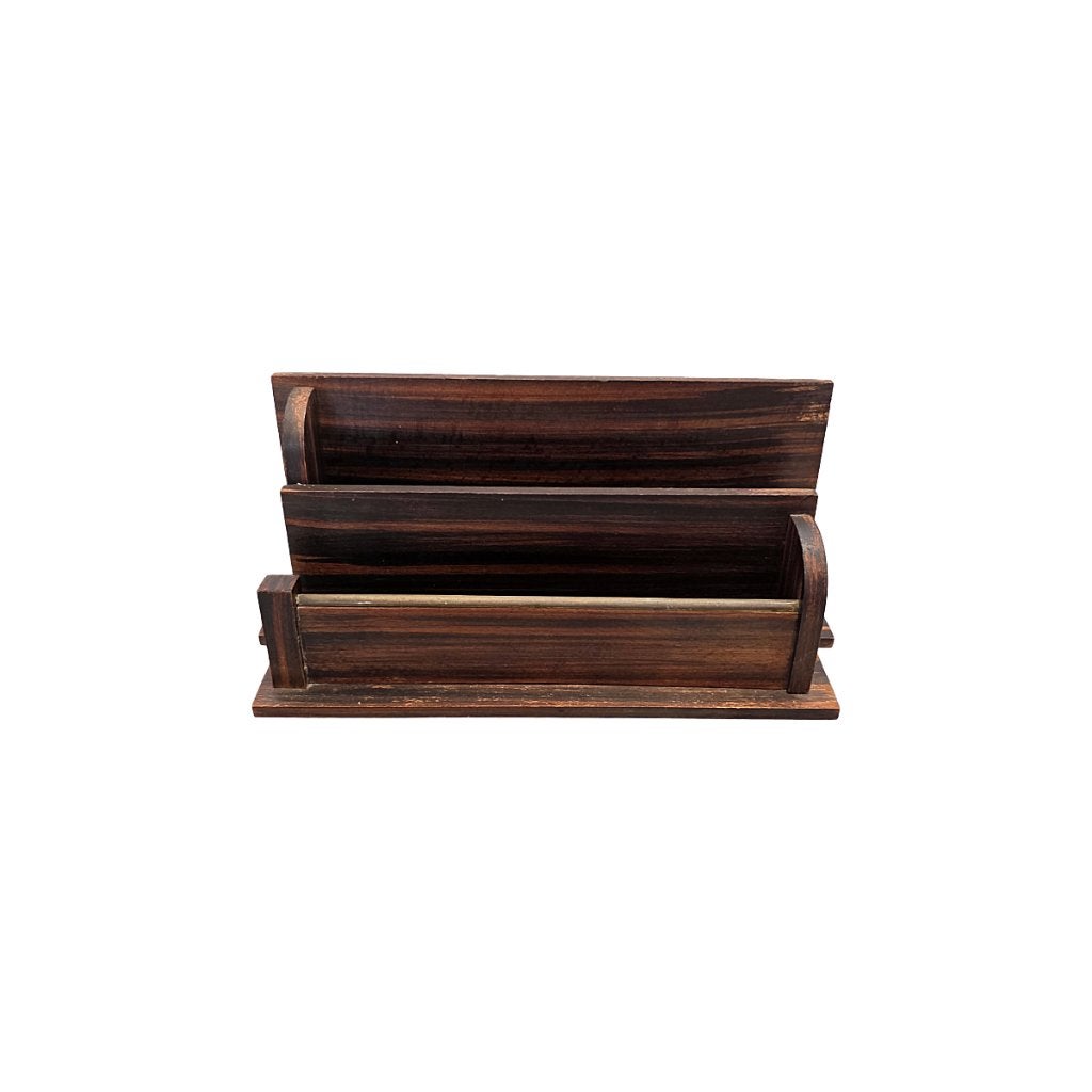 Frans Art Deco palissander look brievenhouder, jaren 20/30, Ophalen of Verzenden
