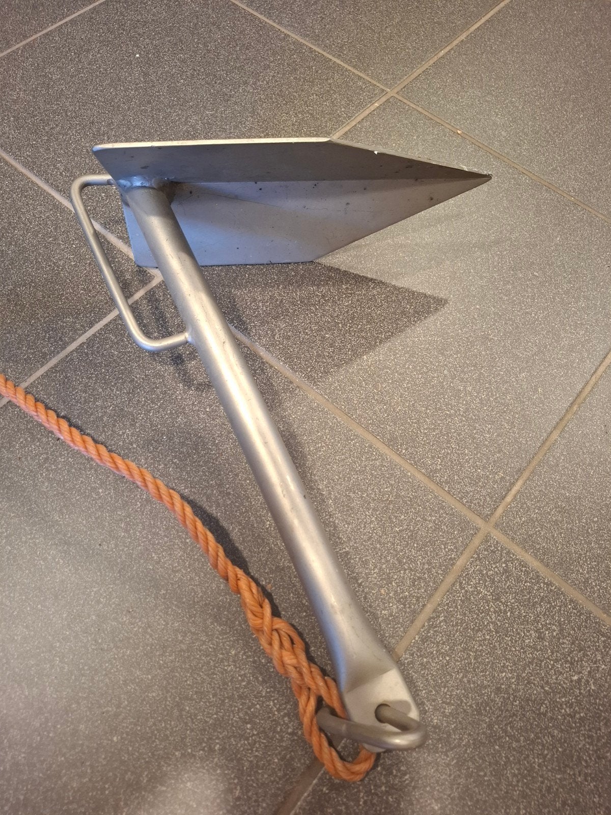 RVS Aanmeerpen / Grondanker met lijn, Ophalen of Verzenden