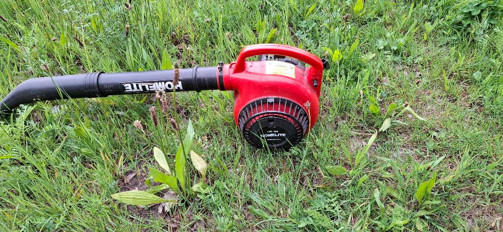 Bladblazer, Benzine, Gebruikt, Met opvangzak, Handgedragen