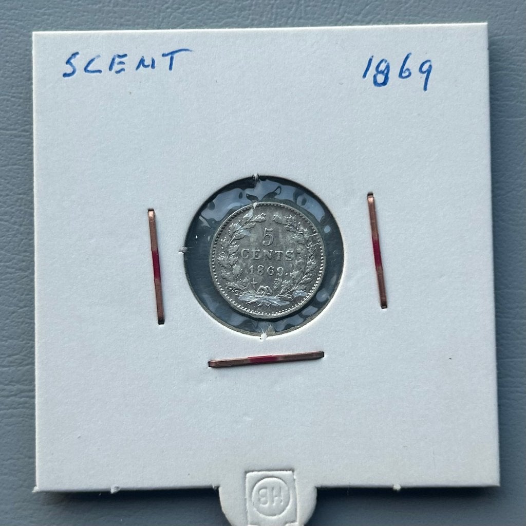 Nederlandse 5 cent 1869, Postzegels en Munten, Munten | Nederland, Ophalen, Koning Willem III